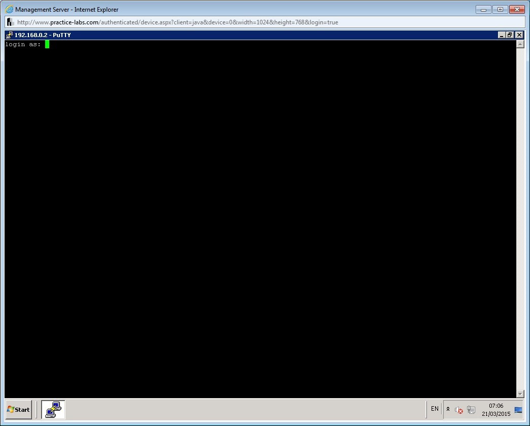 Practice Labs screenshot.